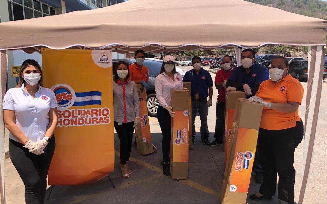 Donativo de carpas a Hospital Escuela Universitario