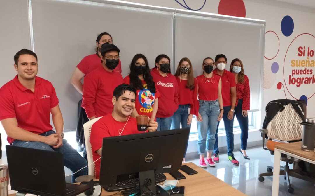 Nos vestimos de rojo para apoyar la inclusión