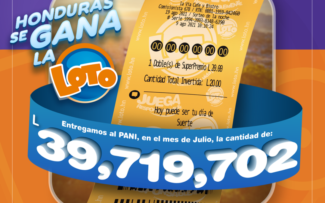 Loto entrega más de L39 Millones aportación al Patronato Nacional de la Infancia (PANI)
