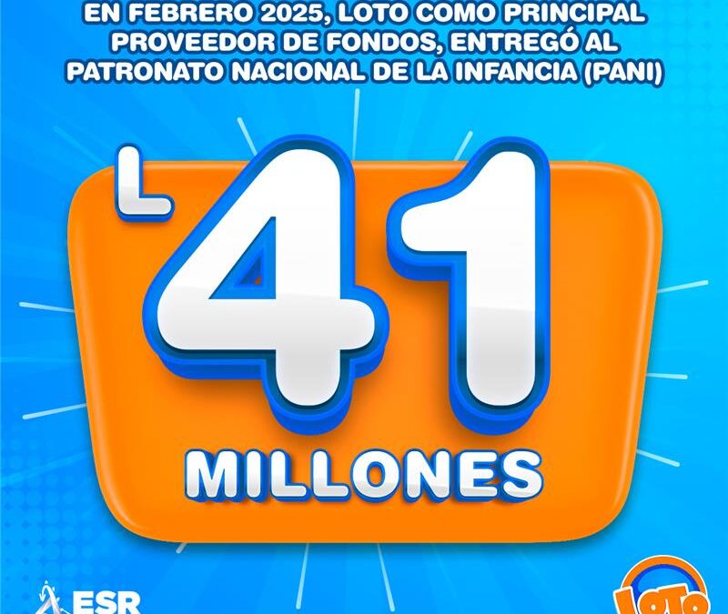 Loto entrega al patronato nacional de la infancia PANI más de 41 millones para programas sociales en el mes de febrero del 2025