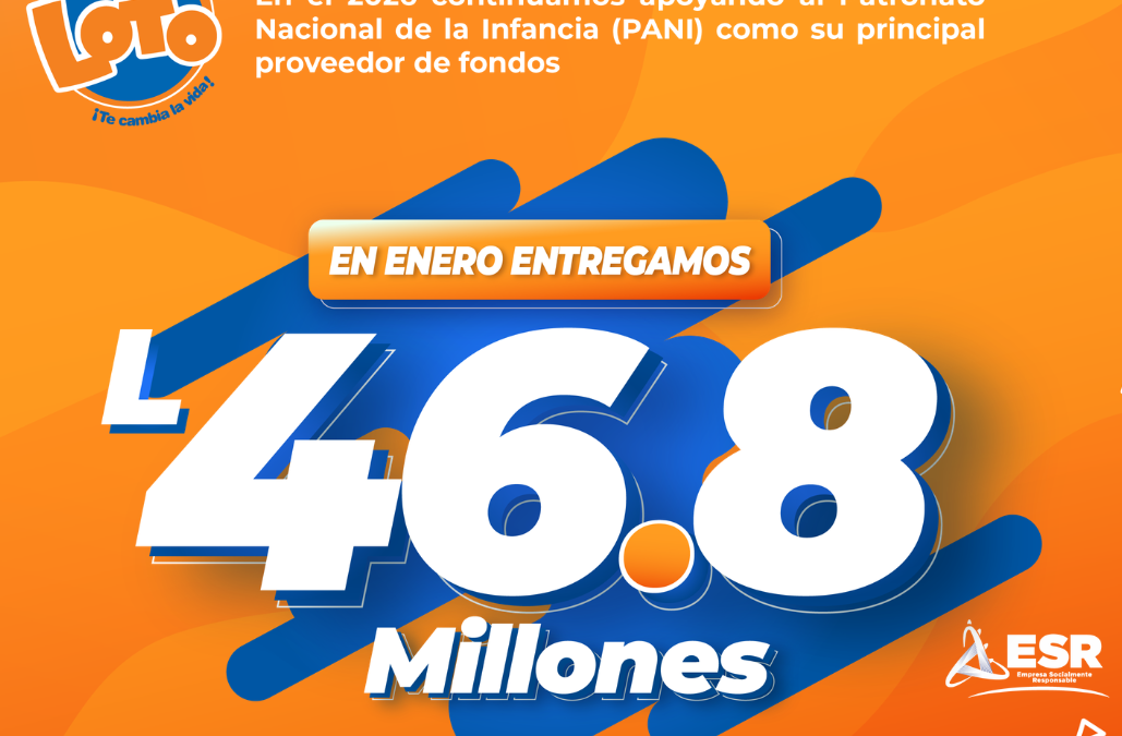 Loto entrega al Patronato Nacional de la Infancia (PANI) 46 millones para programas sociales en el mes de enero del 2026