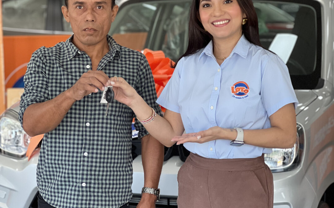 Dobleteá tu Suerte hace realidad la entrega de un carro en San Pedro Sula